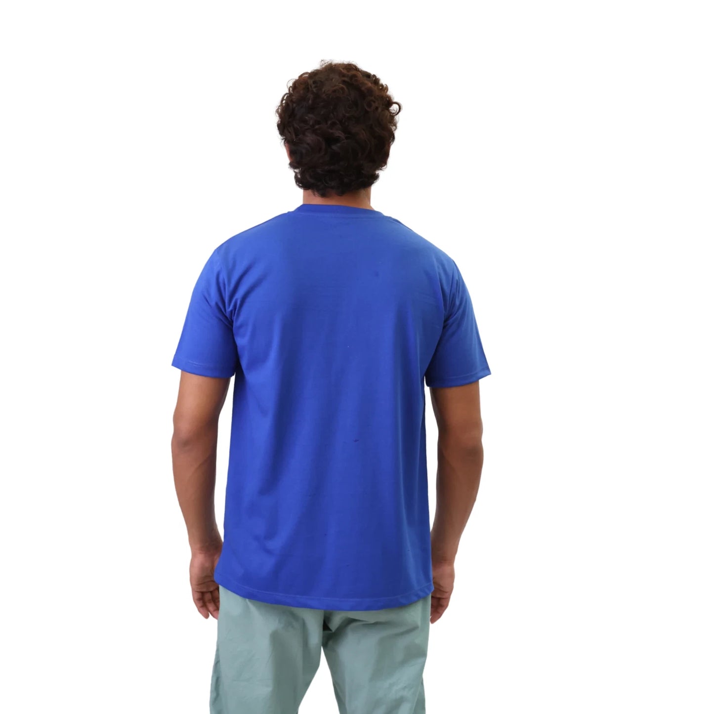 Mens Plain T-Shirts Just Look Cotton Blend Plain Short Sleeve Tee New M-2XL