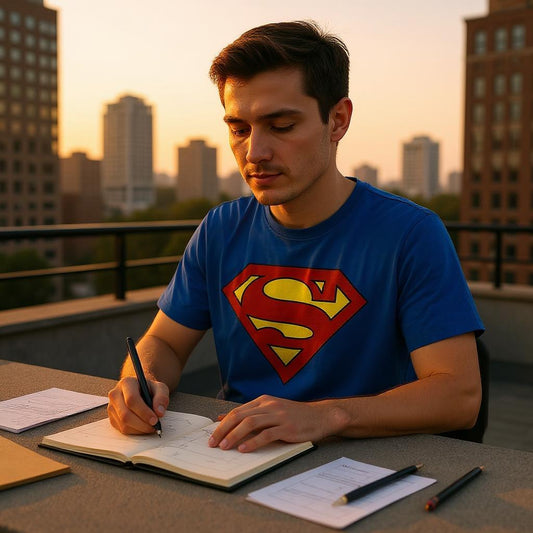 Superman Logo t shirt Printed Logo movie dc comics Superhero' Shirt Comic tee