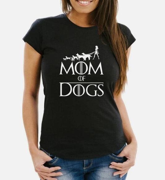 Women's Dogs Spell Mom of Dogs Funny Gassi Shirt Moonworks