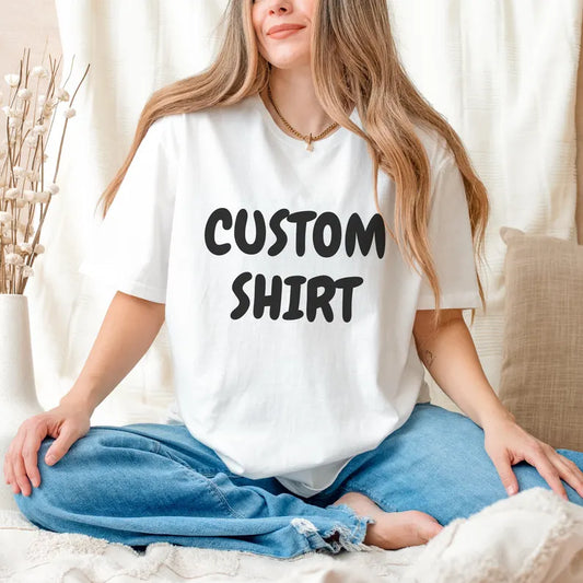 Women's Personalised T-Shirts – Custom Names, Logos, Text, Photos – Design Your Own Tee
