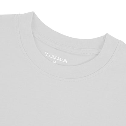 Mens Plain T-Shirts Just Look Cotton Blend Plain Short Sleeve Tee New M-2XL